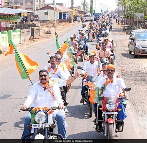 Bjps Mega Bike Rally Ahead Of Lok Sabha Polls In Pictures