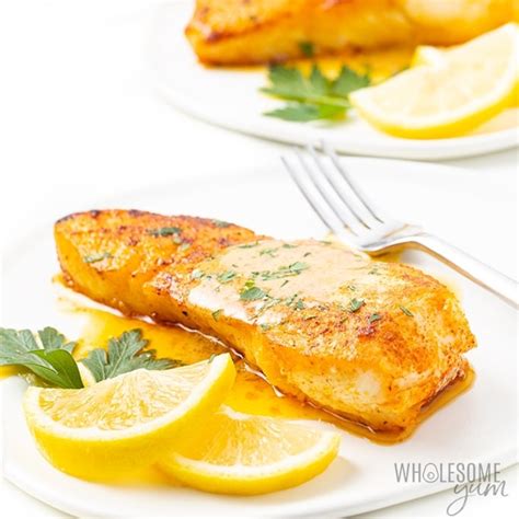 Pan Seared Halibut Recipe With Lemon Butter Sauce