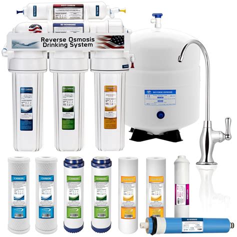 5 Stage Home Drinking Reverse Osmosis System PLUS Extra Full Set – 4 ...