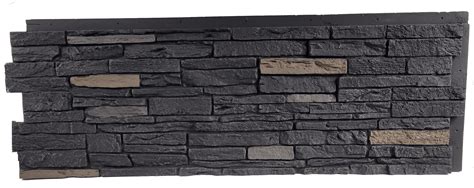 Nextstone Polyurethane Faux Stone Siding Panel Slatestone Large Onyx 43 In X 15 5 In For Home