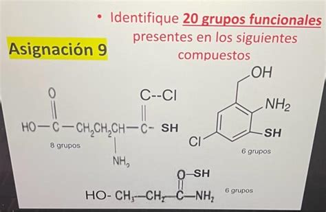 Solved Identifique 20 Grupos Funcionales Presentes En Los Chegg