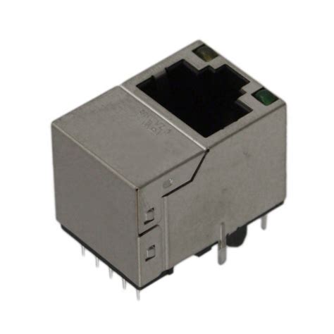 Rj45 Modular Jack With Led Transformer Right Pcb Mount Manufacturer And Supplier Kls