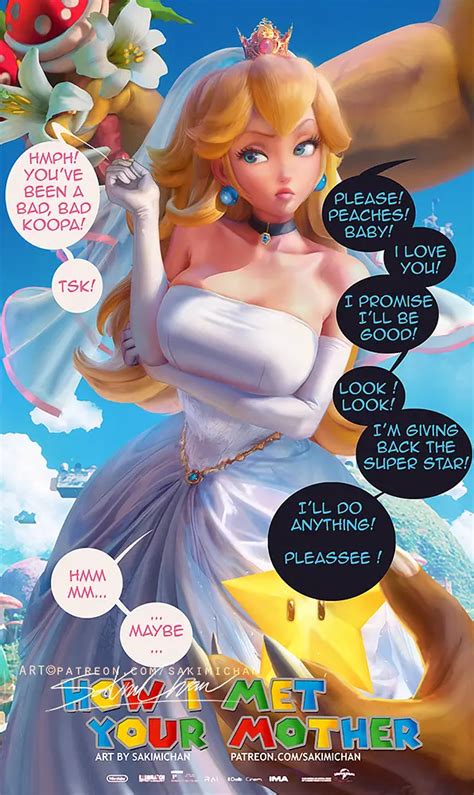 princess peach super mario bros image  sakimichan