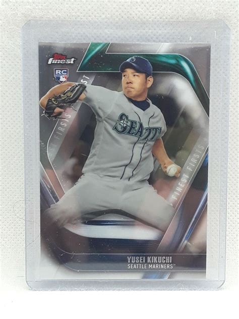 Yusei Kikuchi 2019 Topps Finest Baseball Finest Firsts Seattle Mariners Ebay