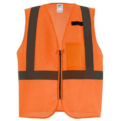 Milwaukee 2X Large 3X Large Orange Class 2 High Visibility Mesh One