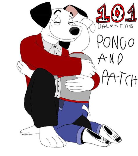 Pongo and patch hugging by marvinthomastugsfan on DeviantArt