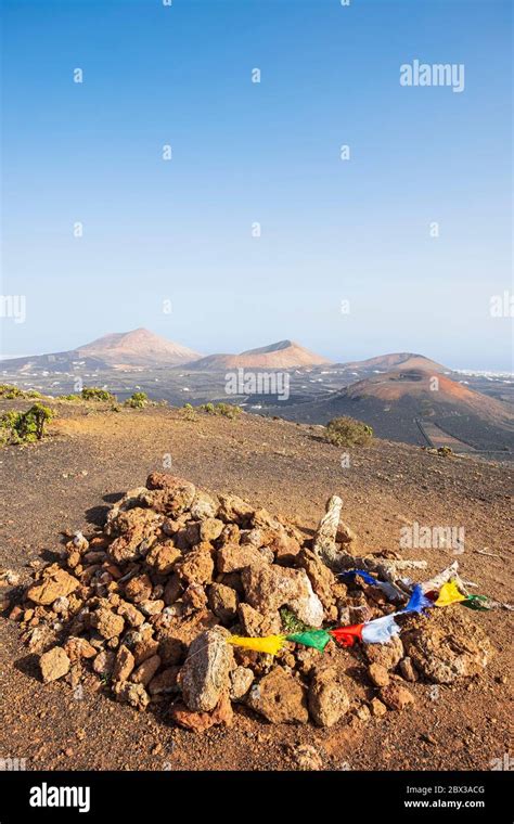 Spain, Canary islands, Lanzarote island, Los Volcanes Nature Park ...