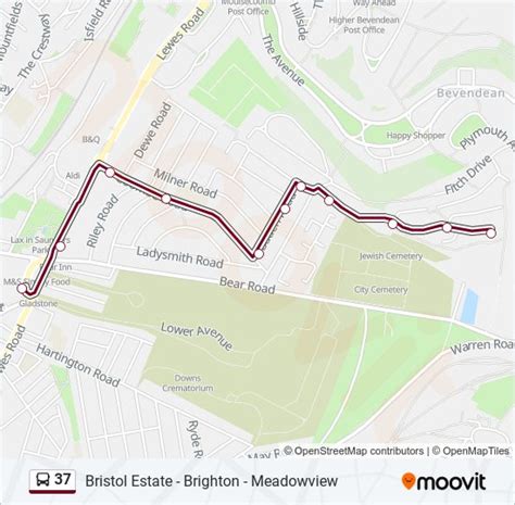 37 Route Schedules Stops Maps Brighton Updated