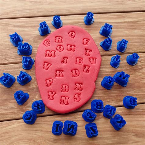 Alphabet Clay Cutter Letter Clay Cutters Small Alphabet Etsy