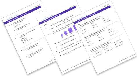 Quadratic Sequences Gcse Maths Steps Examples Worksheet Hot Sex Picture