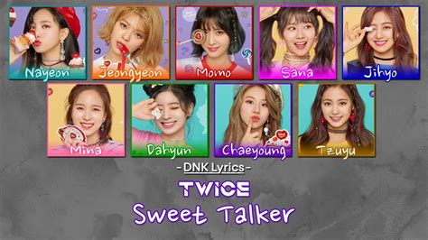 Twice 트와이스 Sweet Talker [han Rom Eng Colour Coded Lyrics] Youtube