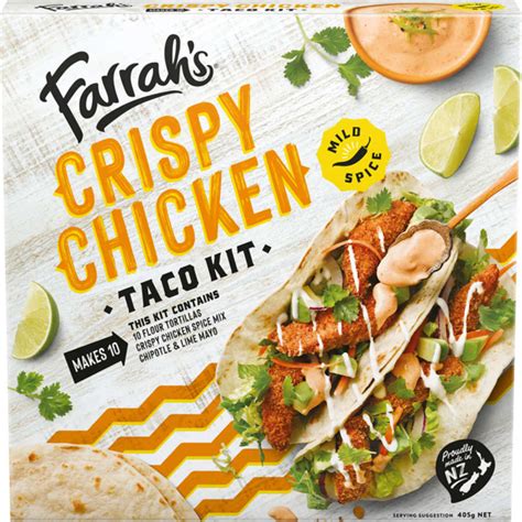 Farrahs Mexican Crispy Chicken Taco Kit G Prices Foodme