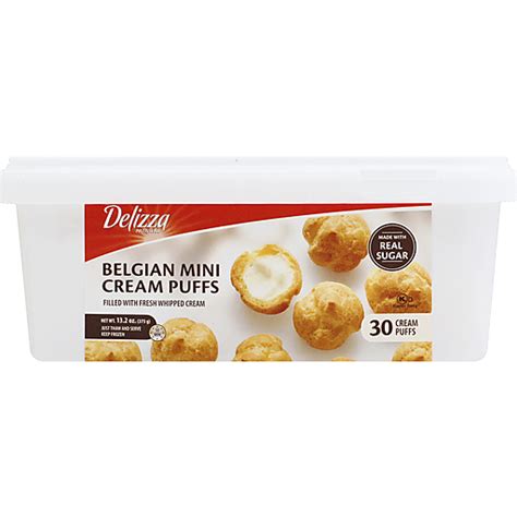 Delizza Belgian Mini Cream Puffs Pastry Oz Box Pastries Donuts