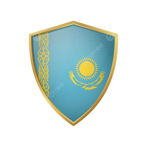 Kazakhstan Flag Vector Png Images Kazakhstan Flag Vector With Gold