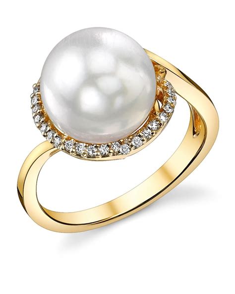 South Sea Pearl & Diamond Summer Ring