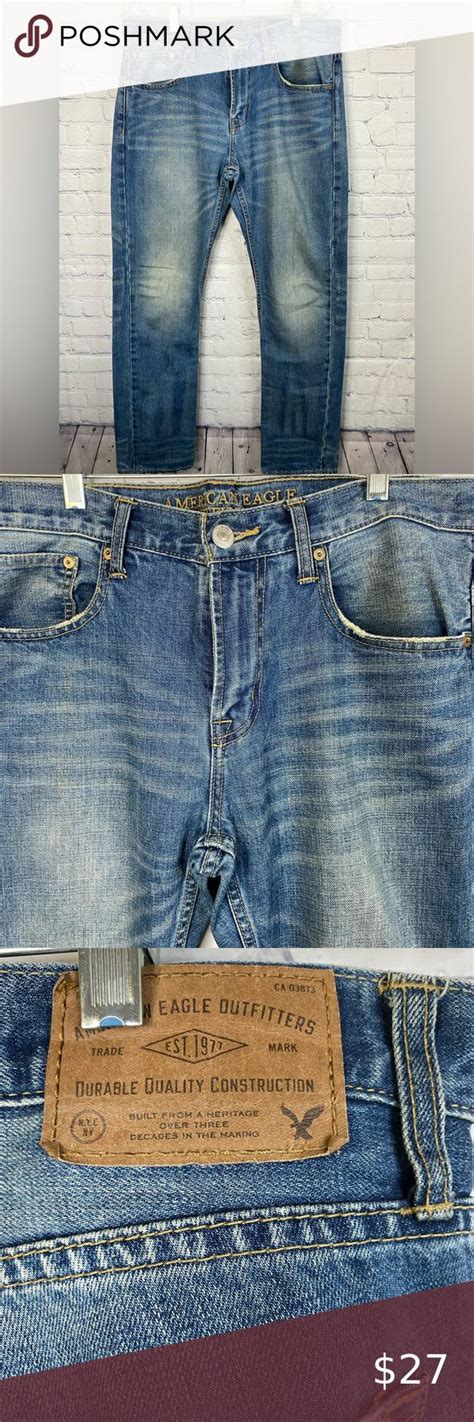 American Eagle Mens Slim Straight Jean Sz X American Eagle Men