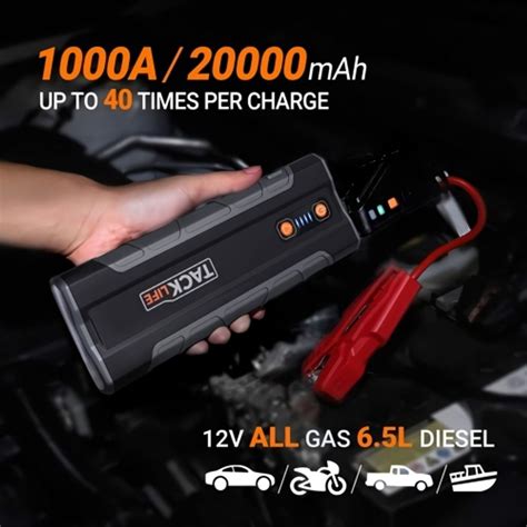 Tacklife T8 Max 1000a Peak 20000mah 12v Jump Starter Power Bank Bramalea City Centre