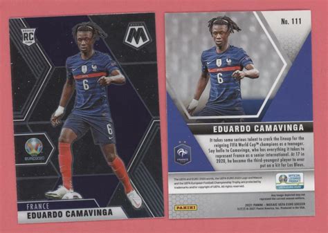 Eduardo Camavinga Panini Mosaic Euro Rookie Card France