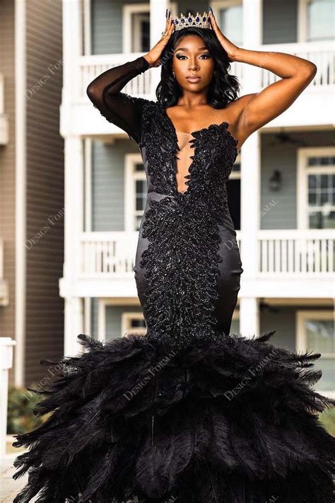black lace formal dress - Fashion Professional