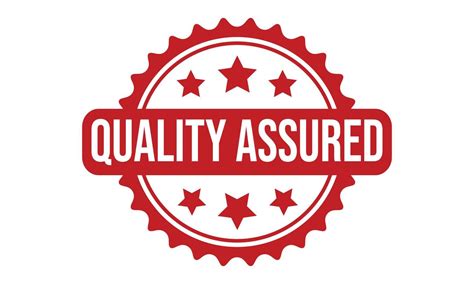 Quality Assured Rubber Stamp Quality Assured Grunge Stamp Seal Vector