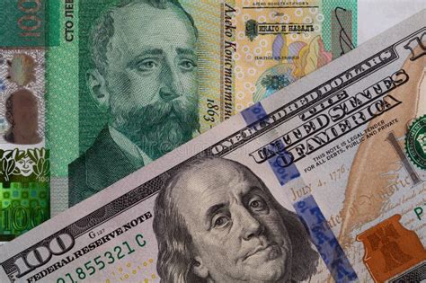 Bulgarian Lev and US Dollar Banknotes Stock Image - Image of bill ...