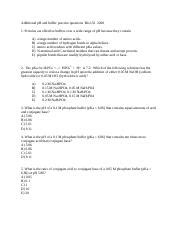 Phandbuffers Docx Additional Ph And Buffer Practice Questions Bio