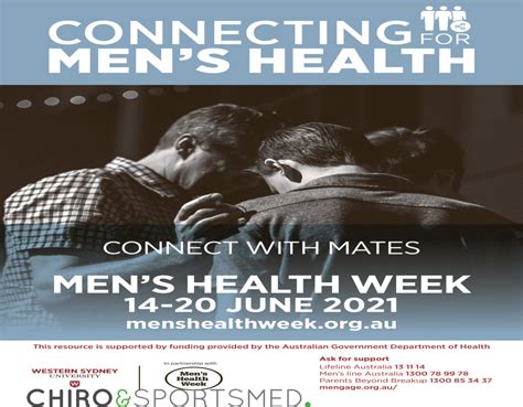 Mens Health Week 14 20 June 2021 Chiro And Sports Med