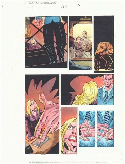 Spectacular Spider Man 250 P 9 Color Guide Art Liz Allan Norman