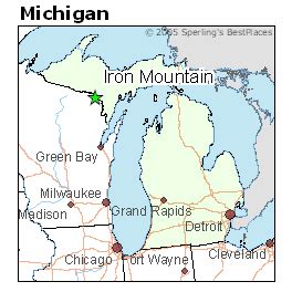 Iron Mountain Michigan Map - Shari Demetria