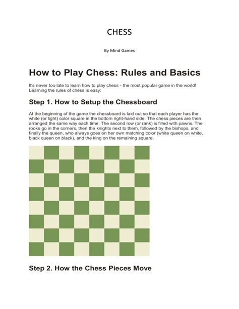 CHESS Rules