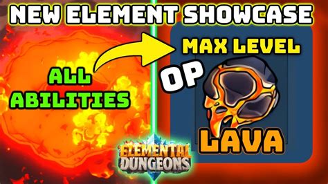 NEW OP LAVA ELEMENT Full Complete Showcase ALL ABILITIES MAX