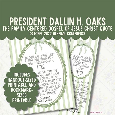 President Dallin H Oaks October 2025 General Conference Quote