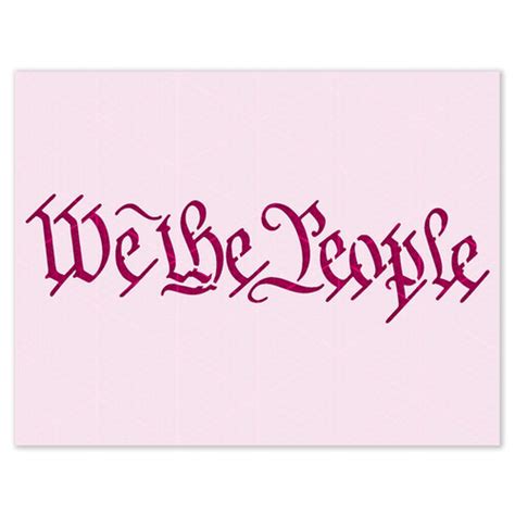 We The People Stencil