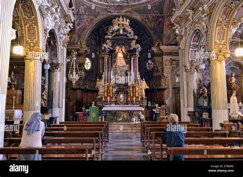 Marian Church Santuario Santa Maria Del Monte Interior Last Stop Of