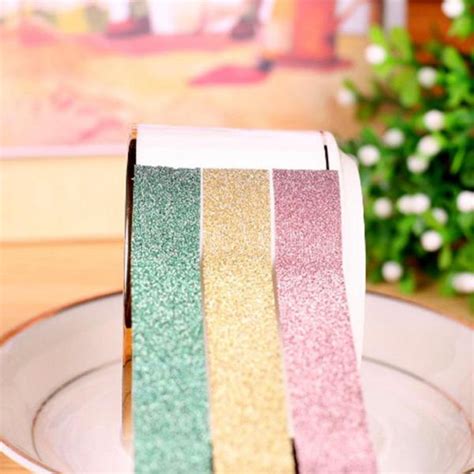 Abaj Tape Glitter Tape Rolls For Arts, Crafts (Pack Of 6) - JioMart