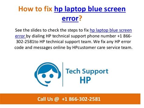 How to fix hp laptop blue screen error call us @ +1 866 302-2581