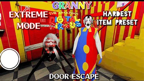 Granny The Amazing Digital Circus Mode Door Escape In Extreme