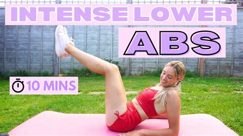 10 MIN INTENSE LOWER ABS WORKOUT At Home No Equipment YouTube