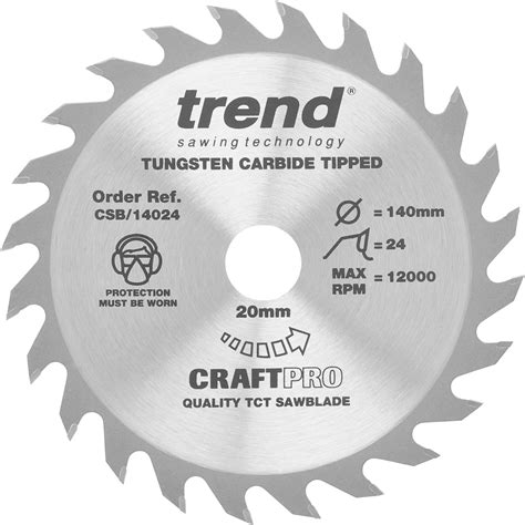 Trend CraftPro TCT Sawblades Triple Pack For Wood 160mm Diameter 20mm