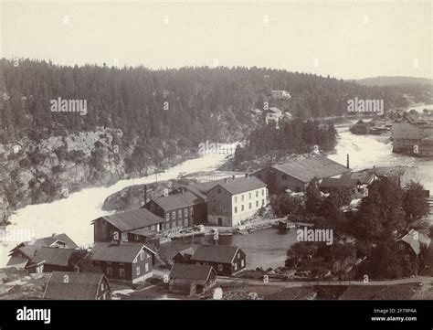 Trollhattan. View of the waterfalls from the church Stock Photo - Alamy