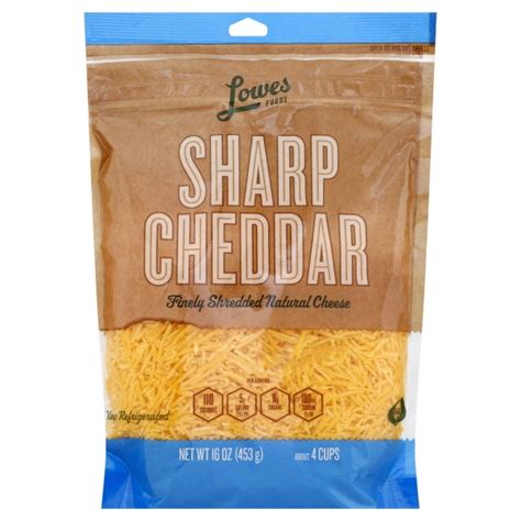 Lowes Foods Fancy Shredded Sharp Cheddar Cheese Products Lowes