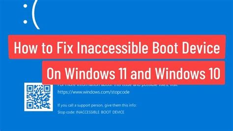 How To Fix Inaccessible Boot Device On Windows 11 And Windows 10 EroFound