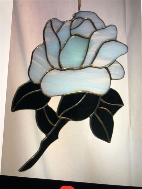 Pin By Teddy Town On Patterns Stained Glass Rose Stained Glass