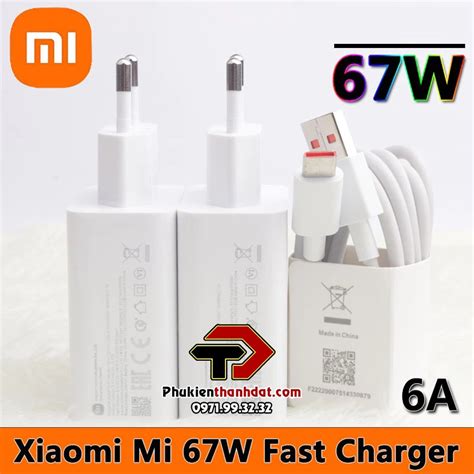 Bộ sạc nhanh chính hãng Xiaomi 67W Phukienthanhdat Phụ kiện