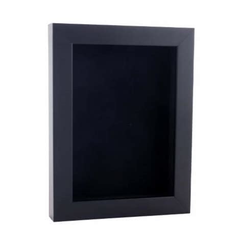 Classic Black Wood Shadow Box Frame With Acrylic Front 30 Sizes Black Suede Backing 8x10 8x10