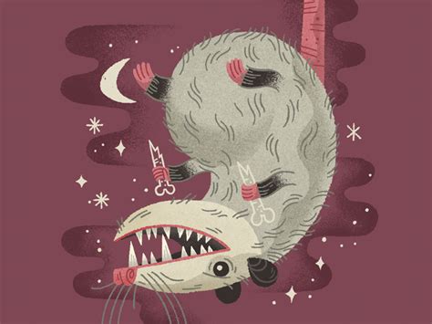 Roadkill Rivals - Opossum! by Brett Stenson on Dribbble