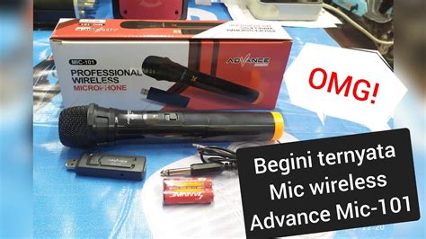 Microphone Wireless Murah Dengan Kualitas Mewah Review Mic Advance