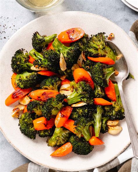 Roasted Broccoli And Carrots