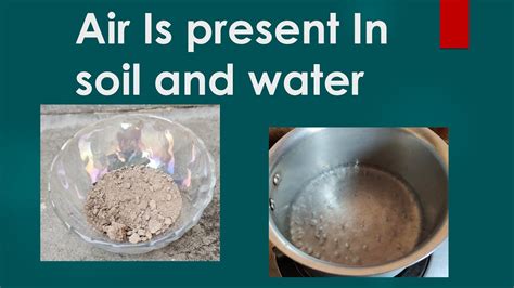 Air Present In Soil Water Class Activity Importance Of Air In