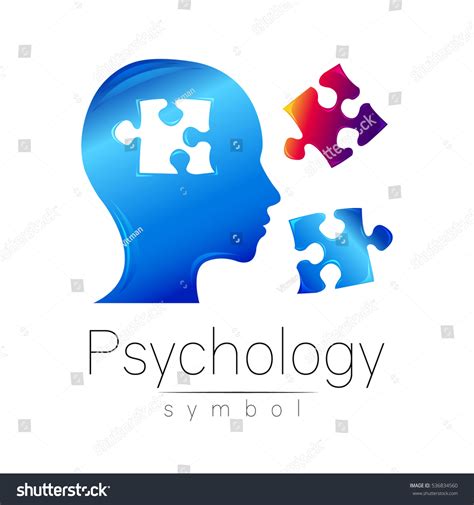 Modern Head Sign Logo Psychology Puzzle Stock Vector Royalty Free